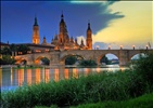 Basilica del Pilar, sunset